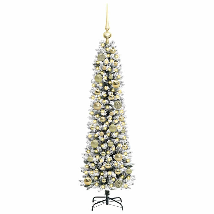 Brad de Crăciun artificial cu 150 LED Verde și alb 120 cm - WALTI WALTI
