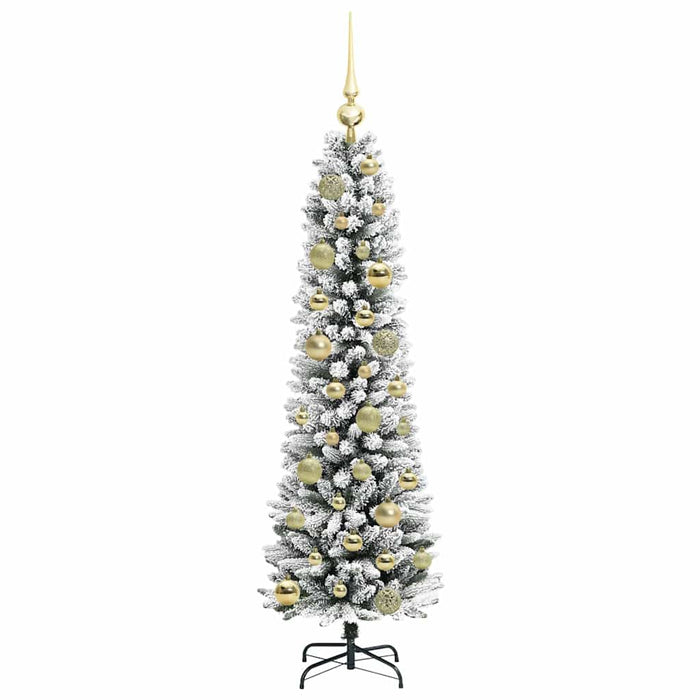Brad de Crăciun artificial cu 150 LED Verde și alb 120 cm - WALTI WALTI