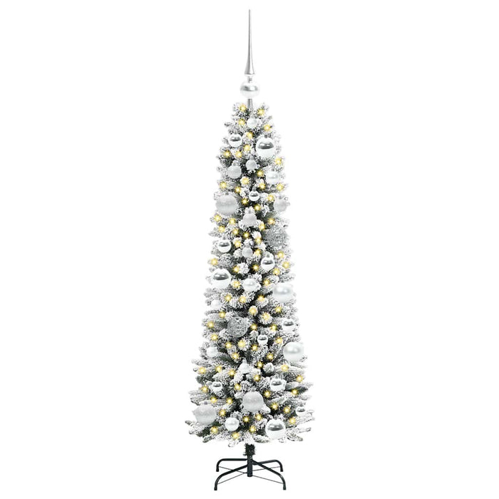 Brad de Crăciun artificial cu 150 LED Verde și alb 120 cm - WALTI WALTI