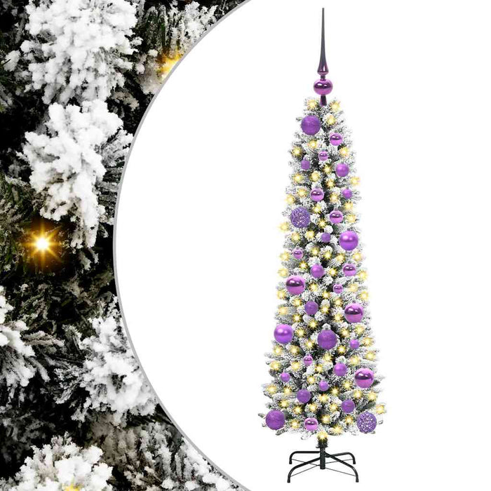 Brad de Crăciun artificial cu 150 LED Verde și alb 120 cm - WALTI WALTI