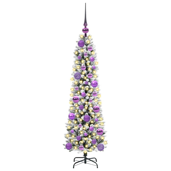 Brad de Crăciun artificial cu 150 LED Verde și alb 120 cm - WALTI WALTI