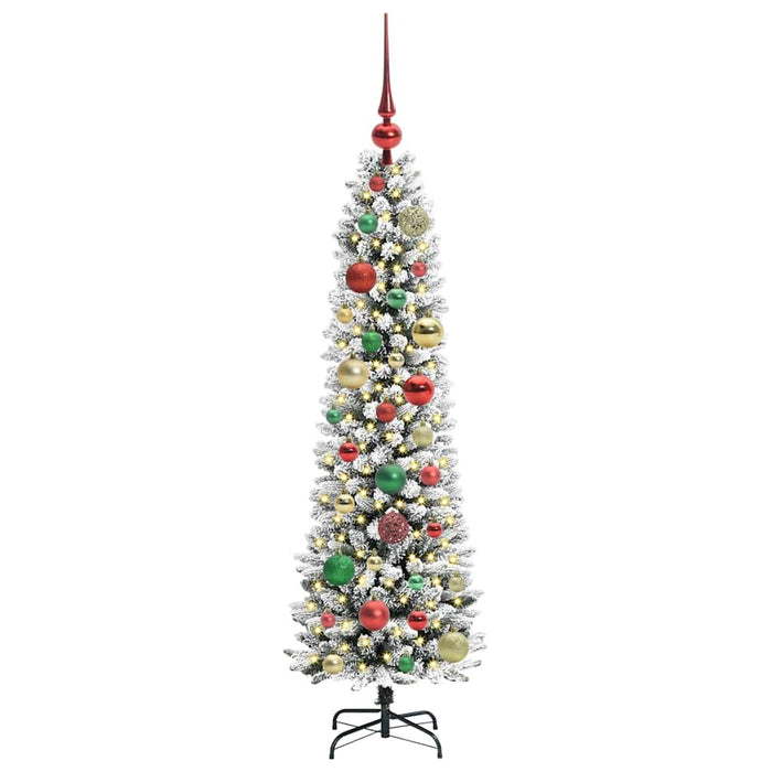 Brad de Crăciun artificial cu 150 LED Verde și alb 120 cm - WALTI WALTI
