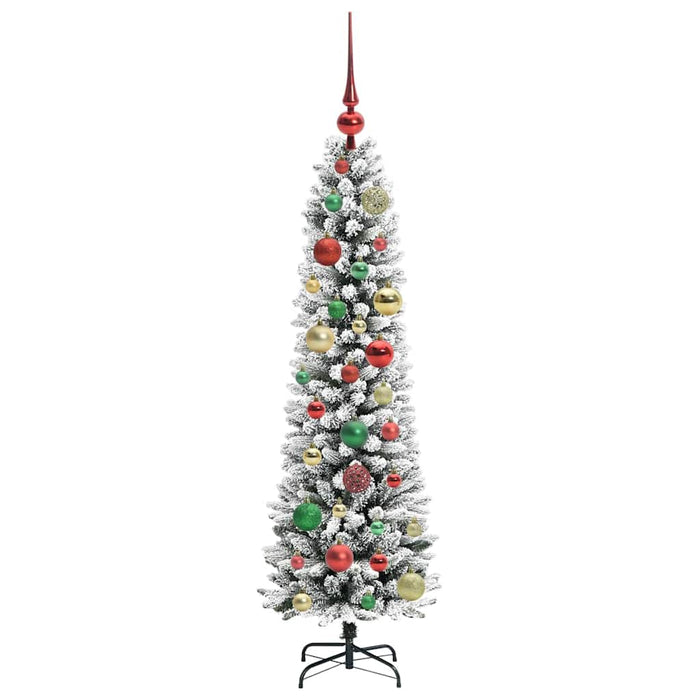 Brad de Crăciun artificial cu 150 LED Verde și alb 120 cm - WALTI WALTI