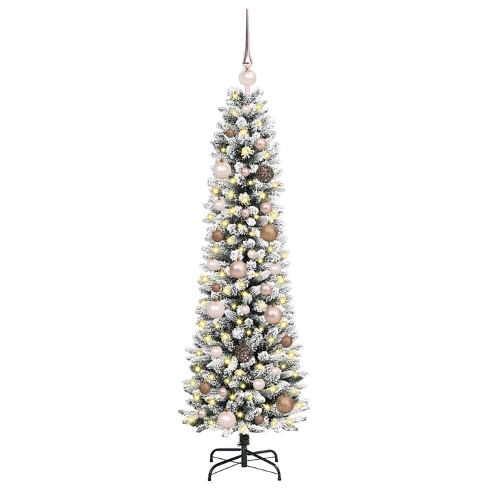 Brad de Crăciun artificial Alb 150 cm PVC și metal și plastic - WALTI WALTI