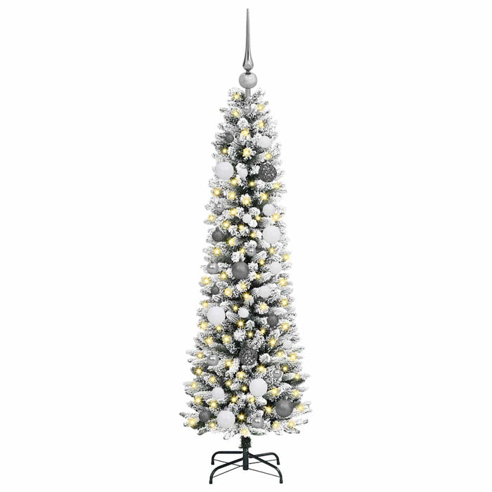 Brad de Crăciun subțire Alb 150 cm PVC - WALTI WALTI