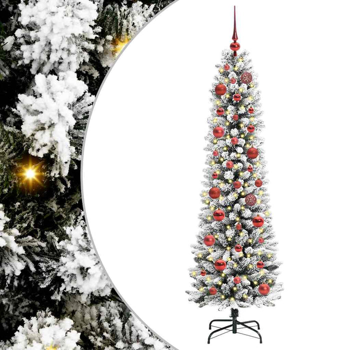 Brad de Crăciun artificial cu 150 LED Verde și alb 150 cm - WALTI WALTI