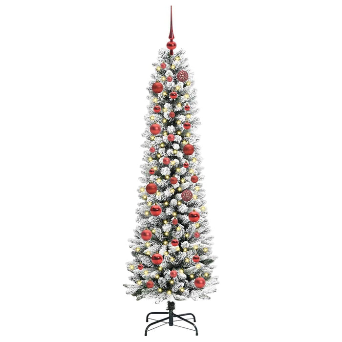 Brad de Crăciun artificial cu 150 LED Verde și alb 150 cm - WALTI WALTI