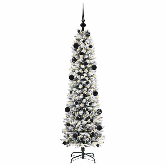 Brad de Crăciun artificial cu 150 LED Verde și alb 150 cm - WALTI WALTI