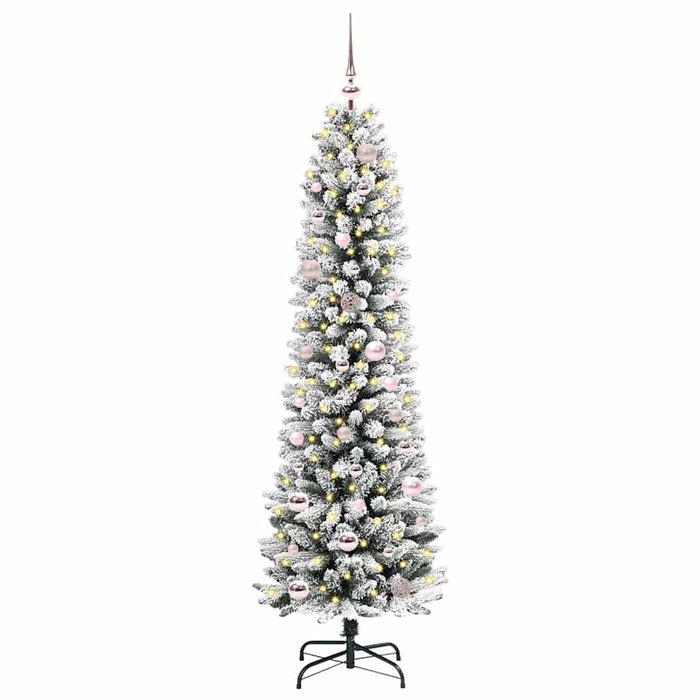 Brad de Crăciun artificial cu 150 LED Verde și alb 150 cm - WALTI WALTI