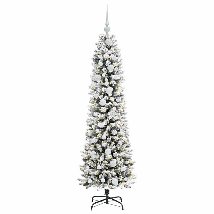 Brad de Crăciun artificial cu 150 LED Verde și alb 150 cm - WALTI WALTI
