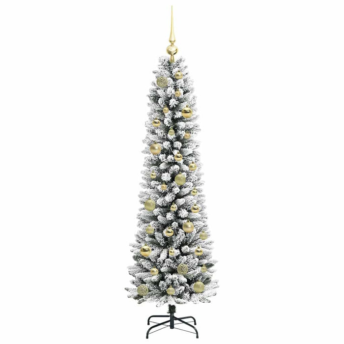 Brad de Crăciun artificial cu 150 LED Verde și alb 150 cm - WALTI WALTI