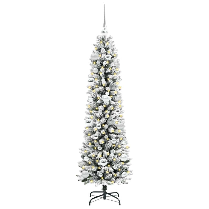 Brad de Crăciun artificial cu 150 LED Verde și alb 150 cm - WALTI WALTI
