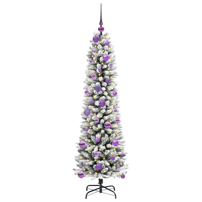 Brad de Crăciun artificial cu 150 LED Verde și alb 150 cm - WALTI WALTI