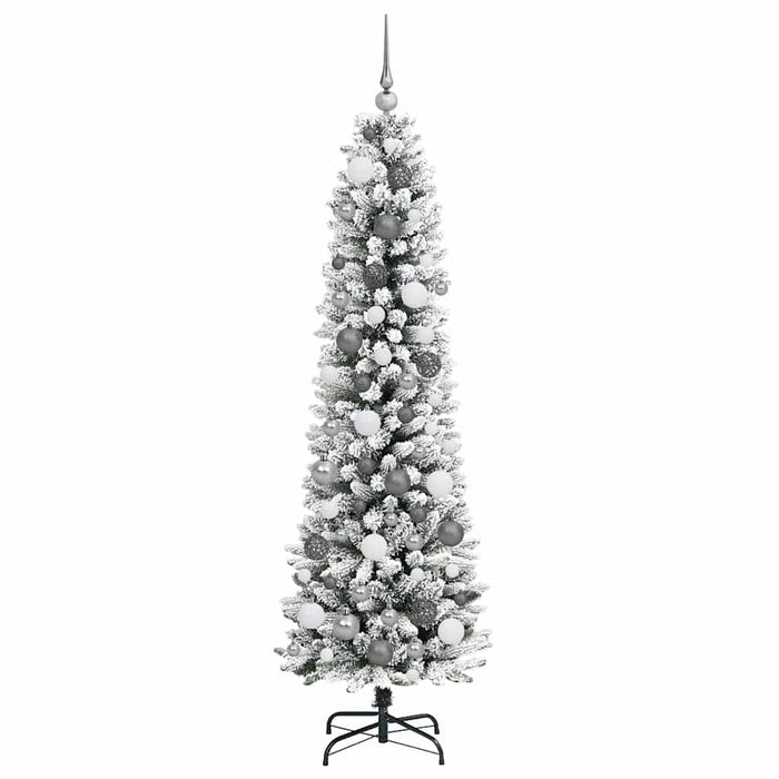 Brad de Crăciun artificial Alb 180 cm PVC și metal și plastic - WALTI WALTI
