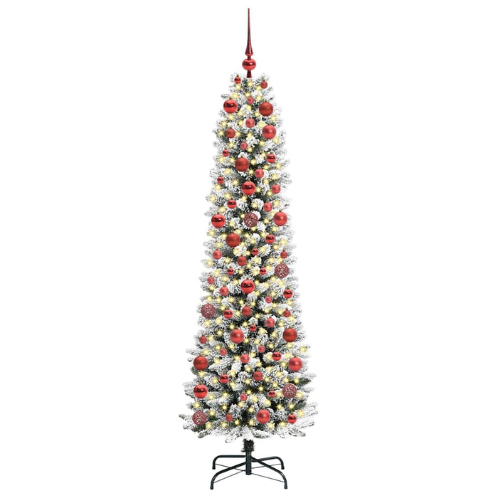 Brad de Crăciun artificial cu 300 LED Verde și alb 180 cm - WALTI WALTI