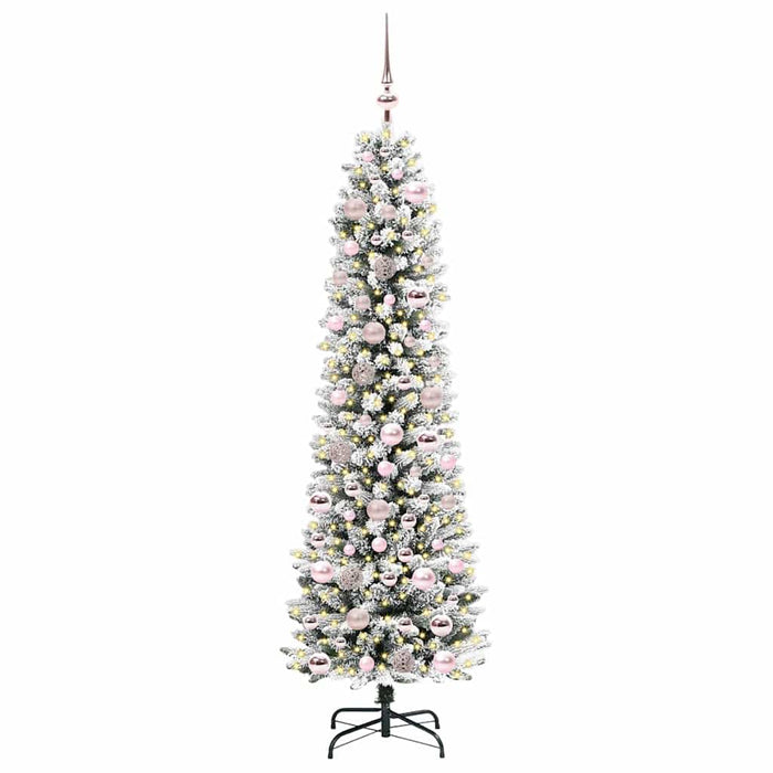 Brad de Crăciun artificial cu 300 LED Verde și alb 180 cm - WALTI WALTI