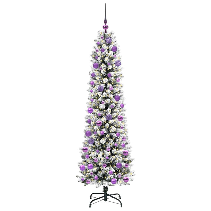 Brad de Crăciun artificial cu 300 LED Verde și alb 180 cm - WALTI WALTI