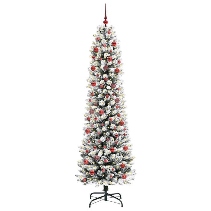 Brad de Crăciun artificial cu 300 LED Verde și alb 210 cm - WALTI WALTI