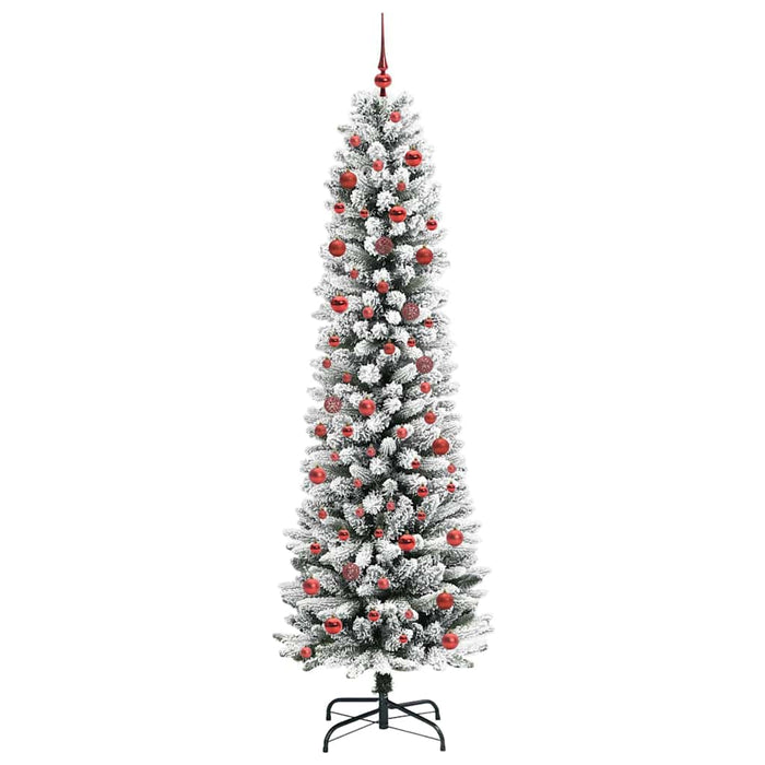 Brad de Crăciun artificial cu 300 LED Verde și alb 210 cm - WALTI WALTI