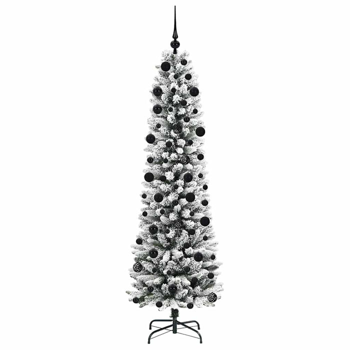 Brad de Crăciun artificial cu 300 LED Verde și alb 210 cm - WALTI WALTI