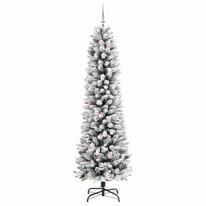 Brad de Crăciun artificial cu 300 LED Verde și alb 210 cm - WALTI WALTI