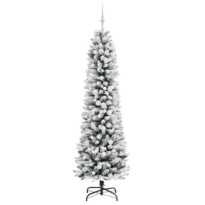 Brad de Crăciun artificial cu 300 LED Verde și alb 210 cm - WALTI WALTI
