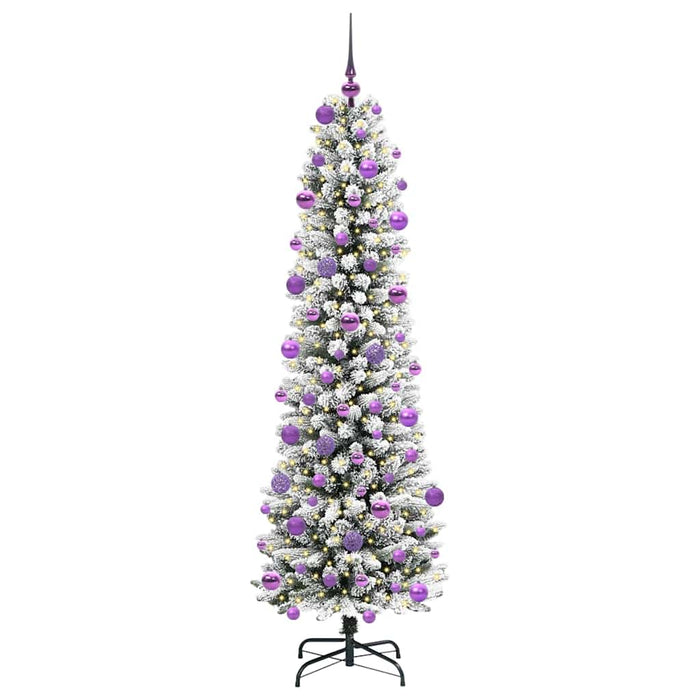 Brad de Crăciun artificial cu 300 LED Verde și alb 210 cm - WALTI WALTI