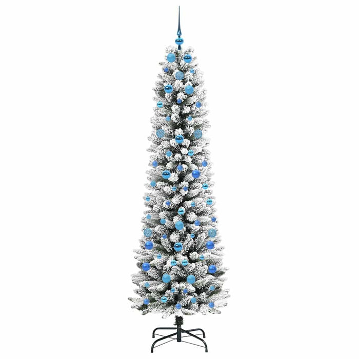 Brad de Crăciun artificial cu 300 LED Verde și alb 210 cm - WALTI WALTI