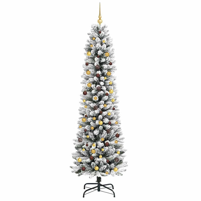 Brad de Crăciun artificial Alb 240 cm PVC și metal și plastic WALTI