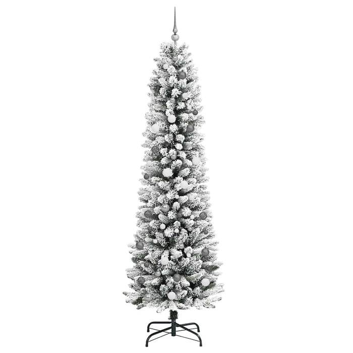 Brad de Crăciun artificial Alb 240 cm PVC și metal și plastic - WALTI WALTI