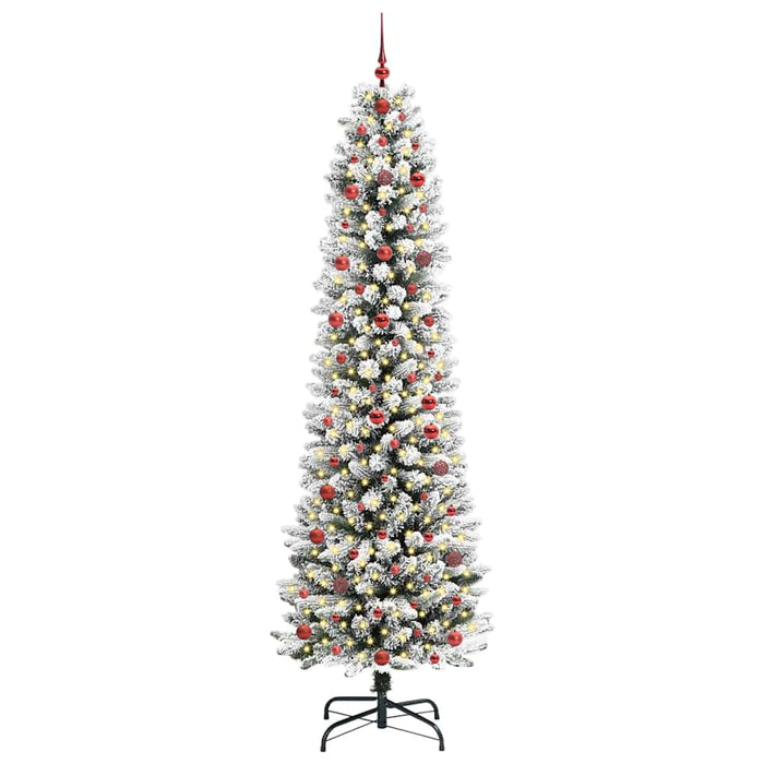Brad de Crăciun artificial cu 300 LED Verde și alb 240 cm - WALTI WALTI