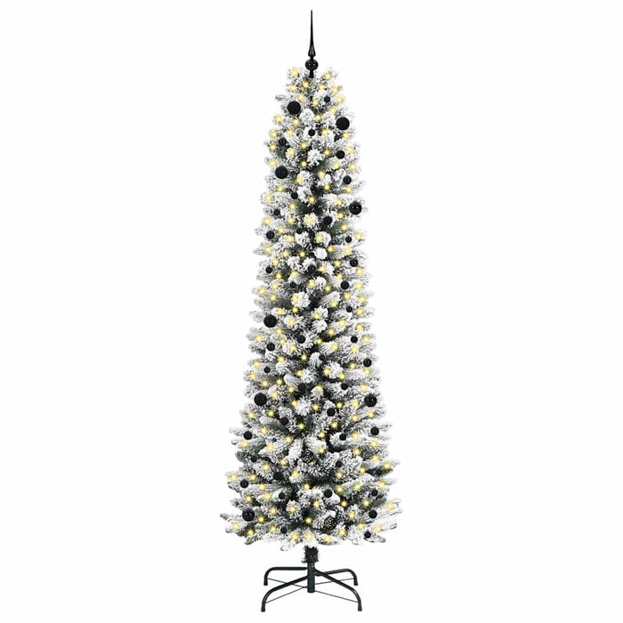 Brad de Crăciun artificial cu 300 LED Verde și alb 240 cm - WALTI WALTI