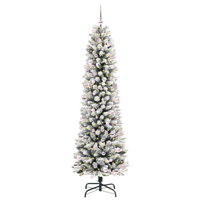 Brad de Crăciun artificial cu 300 LED Verde și alb 240 cm - WALTI WALTI