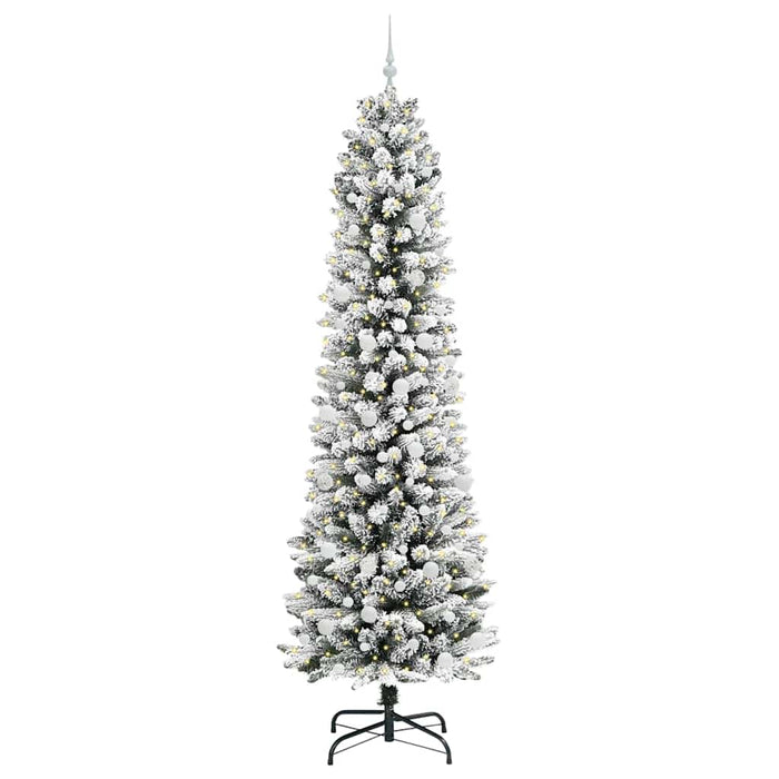 Brad de Crăciun artificial cu 300 LED Verde și alb 240 cm - WALTI WALTI
