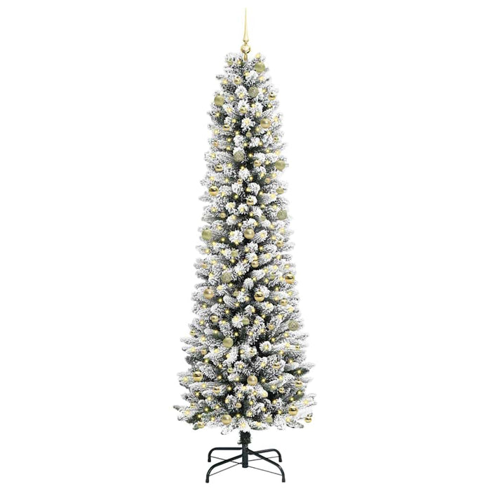 Brad de Crăciun artificial Alb 240 cm PVC și metal și plastic - WALTI WALTI