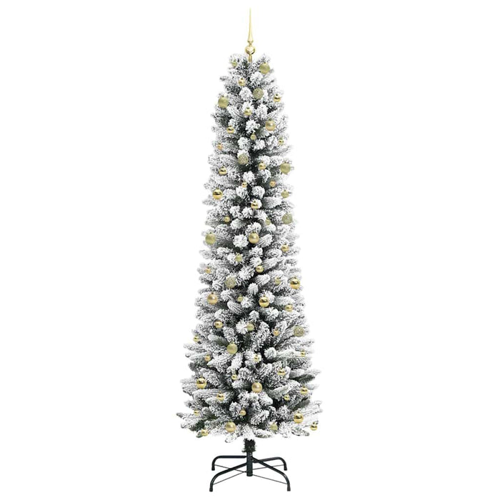 Brad de Crăciun artificial Alb 240 cm PVC și metal și plastic - WALTI WALTI