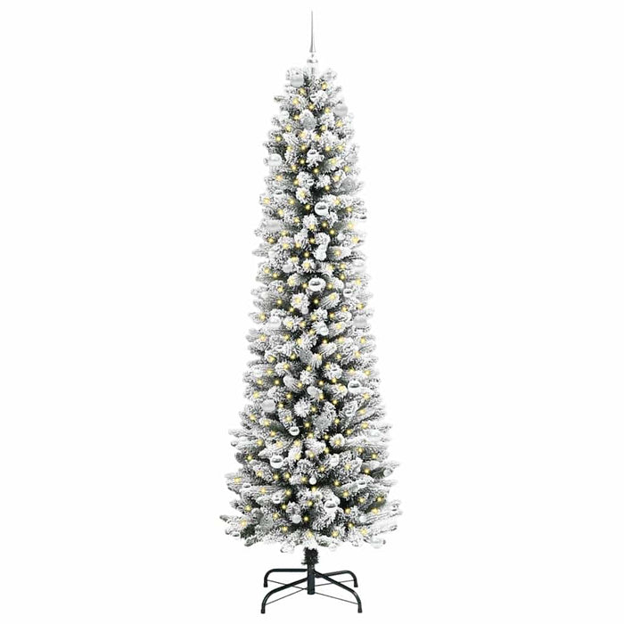 Brad de Crăciun artificial cu 300 LED Verde și alb 240 cm - WALTI WALTI