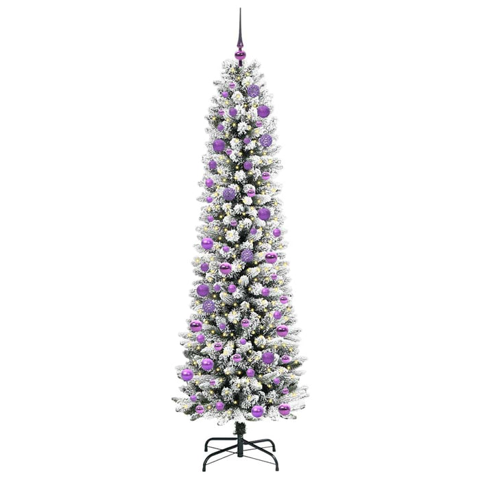 Brad de Crăciun artificial cu 300 LED Verde și alb 240 cm - WALTI WALTI