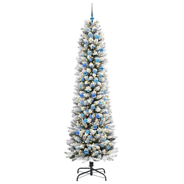 Brad de Crăciun artificial cu 300 LED Verde și alb 240 cm - WALTI WALTI