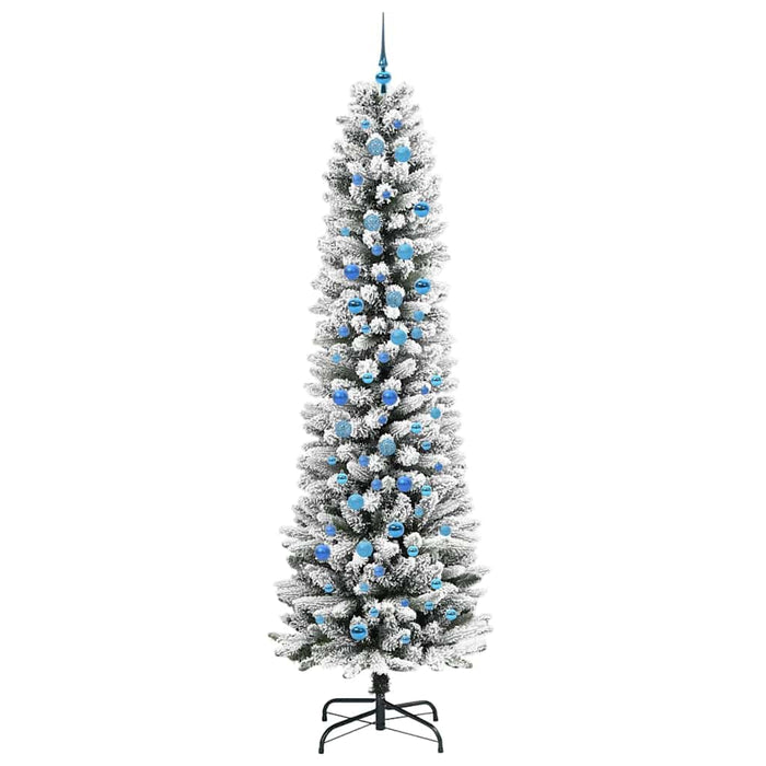 Brad de Crăciun artificial cu 300 LED Verde și alb 240 cm - WALTI WALTI