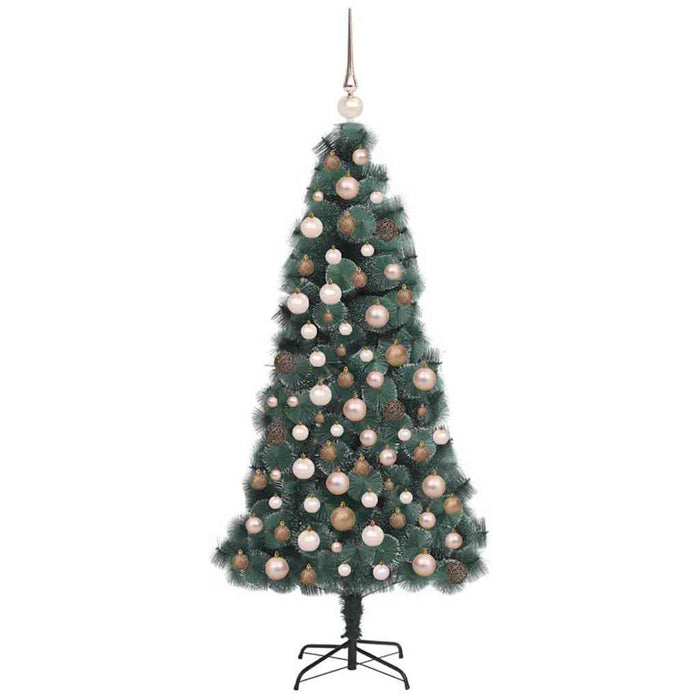 Brad de Crăciun artificial pre-luminat cu set de bile 120 cm - WALTI WALTI