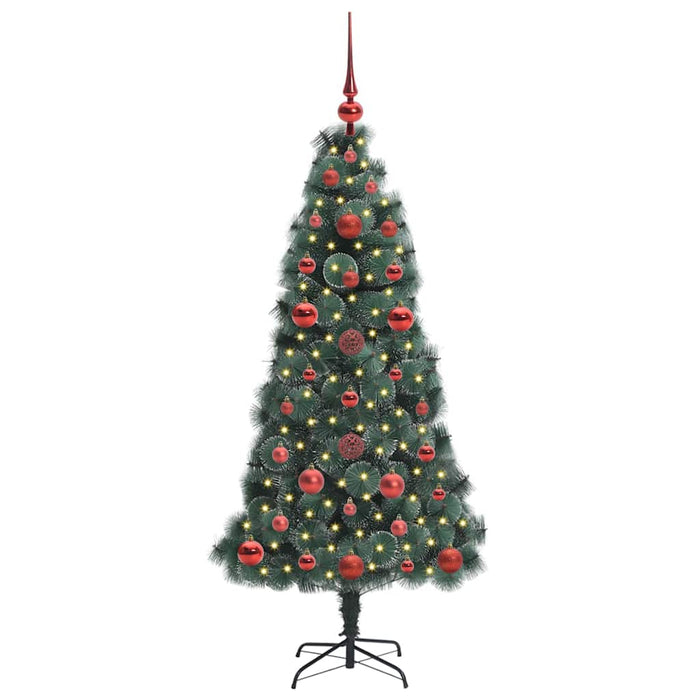Brad de Crăciun artificial pre-iluminat cu set de bile 120 cm - WALTI WALTI