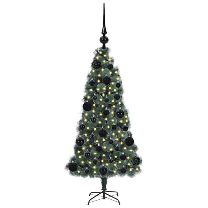 Brad de Crăciun artificial pre-luminat cu set de bile 120 cm - WALTI WALTI