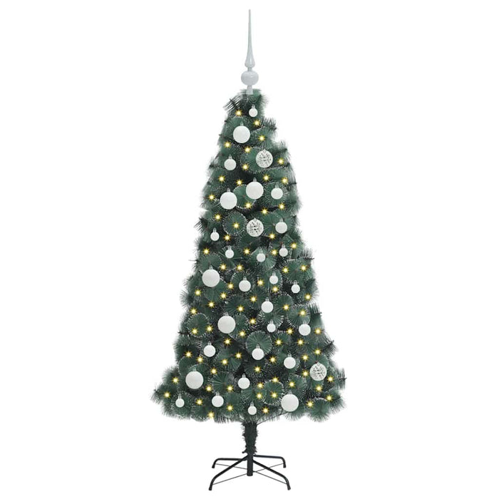 Brad artificial pre-iluminat de Crăciun cu set de bile 120 cm - WALTI WALTI