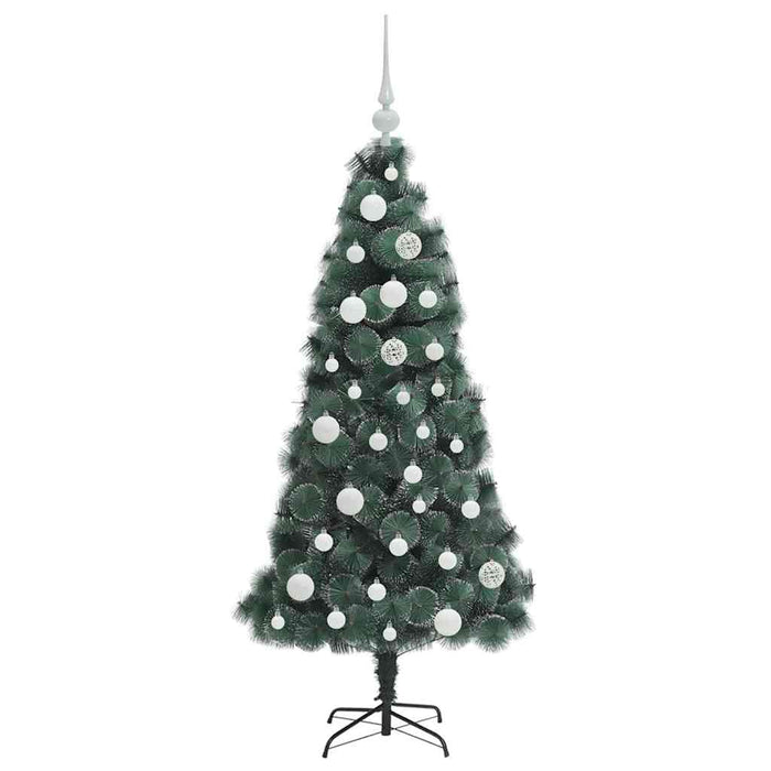 Brad artificial pre-iluminat de Crăciun cu set de bile 120 cm - WALTI WALTI