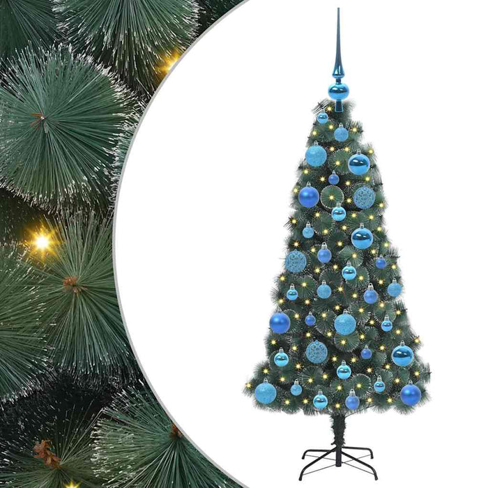 Pom de Crăciun artificial pre-iluminat cu set de globuri 120 cm - WALTI WALTI