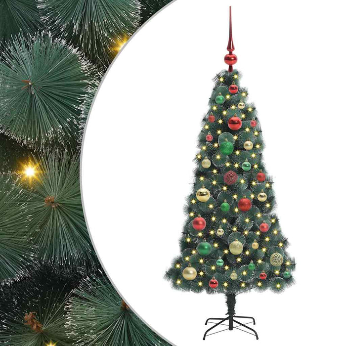 Brad de Crăciun artificial, pre-luminat, cu set de mingi 120 cm - WALTI WALTI