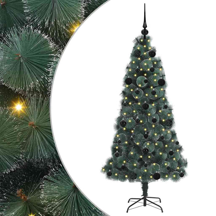 Brad artificial pre-iluminat de Crăciun cu set de bile 150 cm - WALTI WALTI