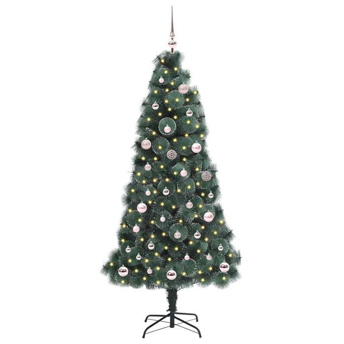 Brad de Crăciun artificial iluminat cu set de bile Verde 150 cm - WALTI WALTI