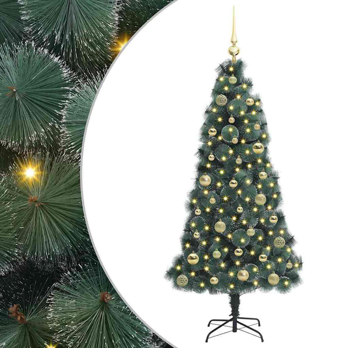 Pom de Crăciun artificial pre-iluminat cu set de bile 150 cm - WALTI WALTI